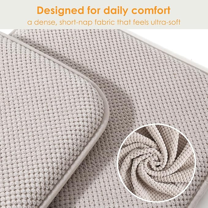 SWEMSTAR Chair Cushions - 15"*17" Kitchen Dining Chair Pads Foam Seat Cushion for Chairs Barstool Cushions Non Slip Seat Pad Set of 4 - Beige