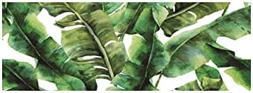 J&V TEXTILES Kitchen Mat Cushioned Anti Fatigue Floor Mat,19.6"x55", Thick Non Slip Waterproof Kitchen Rugs and Mats, Standing Mat for Kitchen,Floor,Home,Office,Desk,Sink,Laundry (Green Leaves)