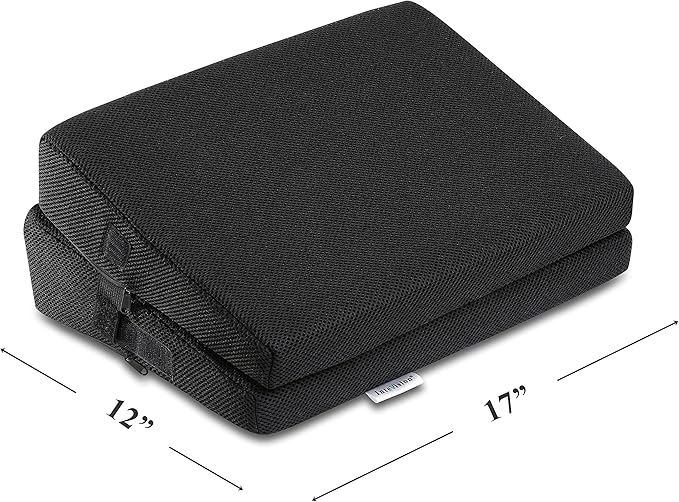 4-in-1 Footrest for Added Height - Premium Foam Foot Cushion Works Great for Under Desk or bar - Will not Slide on Any Surface