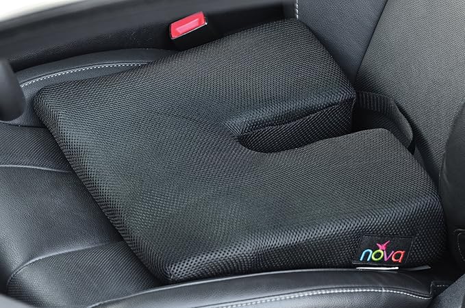 NOVA Medical Products Coccyx Gel Foam Car & Seat Cushion, Black