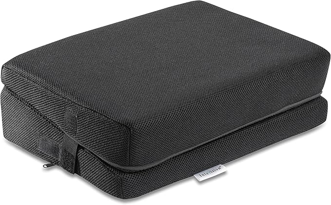 4-in-1 Footrest for Added Height - Premium Foam Foot Cushion Works Great for Under Desk or bar - Will not Slide on Any Surface