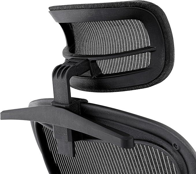 Certified Refurbished Aeron Chair Size B | Fully Adjustable Ergonomic Mesh Office Chair with Lumbar Support, Tilt Limiter, and Roller Index Arm Adjustments (HEADREST)