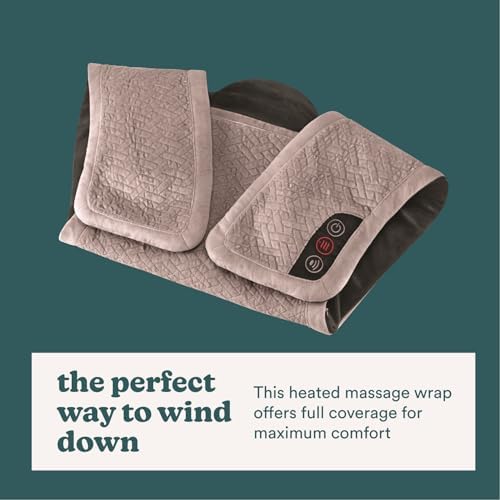 Homedics Vibration Heated Shoulder Massager Wrap, Comfort Pro Elite, Soft Fabric, Tension Relief, 2 Speeds & Styles, Long, NMS-450H (Pack of 4)