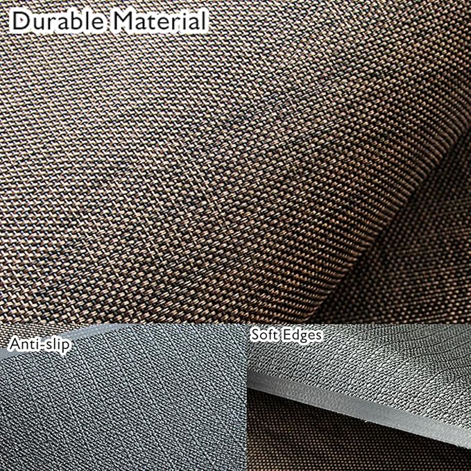 Sycoodeal Office Chair Mat for Hardwood & Tile Floor,Computer Gaming Chair Mat for Rolling Chairs Non-Curve, Anti-Slip, Heavy Duty Floor Protector for Home Office,Dark Coffee (36" x 55")