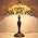 WERFACTORY Tiffany Style Table Lamp Colorful Stained Glass Bedside Lamp 24"