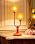Lightdot Flower Table Lamp Vintage Orange Lamp 2 Bulbs Included Dimmable