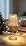 Shenmoyl Cordless Touch Table Lamp with 5200mAh Battery - 3 Adjustable Color Temperatures & Dimmable, Rechargeable Desk Lamp for Bedroom, Living Room, Office, Entryway, Bookshelves (Amber Stripe)