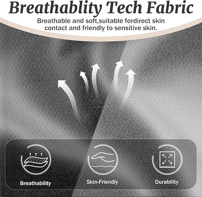 Massage Office Chair with Foot Rest,6-Point Vibration & Heat Reclining Computer Chair,Big and Tall Fabric Office Chair for Heavy People,Ergonomic Executive Desk Chair,Thick Cushion,High Back,BlackGrey